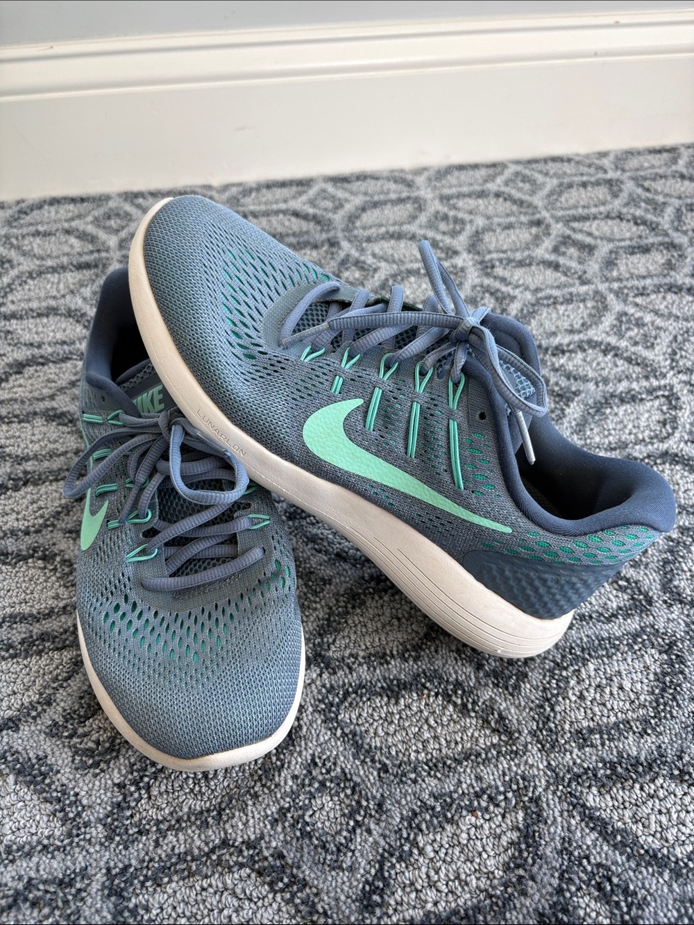 Nike Women's Running Shoes Lunarlon in Teal & Mint